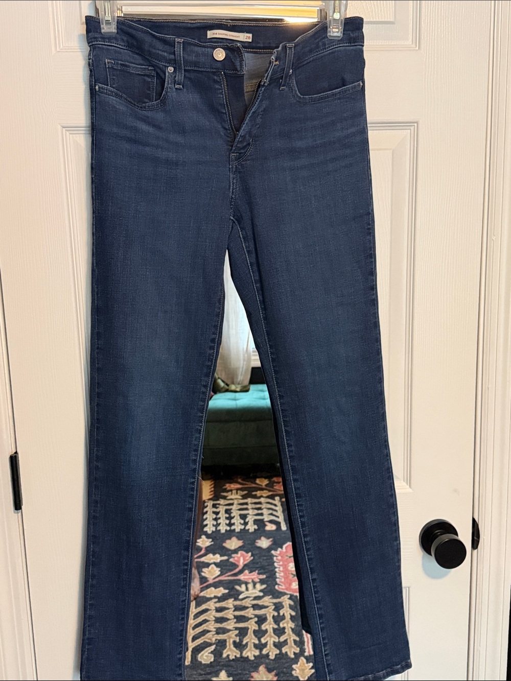 Or Dark Blue Women’s Jeans - Comfortable Straight Leg